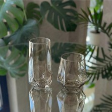 Die Grup 12'li Füme Cam Su Bardağı Seti – 6 Uzun + 6 Kısa Modern Bardak Takımı