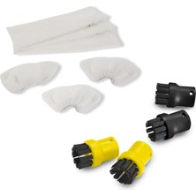 Die Grup Karcher Sc Serisi ile Uyumlu Aksesuar Seti - Mikrofiber Bez - Mini Fırça Seti