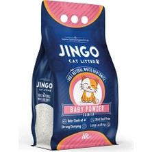 Jingo Bebek Pudra Kokulu Ince Taneli 10 Lt Kedi Kumu