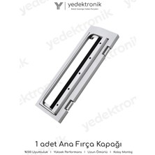 Yedektronik Roborock Q8 Max Pro / Q8 Max Pro Plus Uyumlu Gri Ana Fırça Kapağı | Robot Süpürge Yedek Parça | Yüksek Kalite