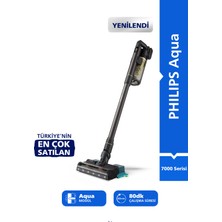 Philips 7000 Serisi Aqua 25.2 V Kablosuz Dik Süpürge, PowerCyclone 12, 80 dk'ya Kadar Kullanım, XC7153/10