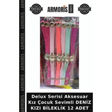 Armoris Delux Serisi Aksesuar Kız Çocuk Sevimli Deniz Kızı Bileklik 12 Adet