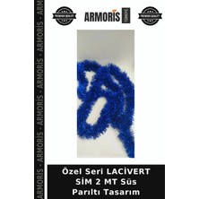 Armoris Özel Seri Lacivert Sim 2 mt Süs Parıltı Tasarım