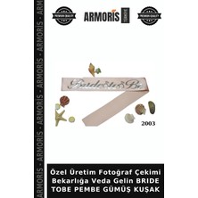 Armoris Özel Üretim Fotoğraf Çekimi Bekarlığa Veda Gelin Brıde Tobe Pembe Gümüş Kuşak