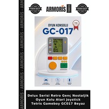 Armoris Delux Serisi Retro Genç Nostaljik Oyun Kolu Atari Joystick Tetris Gameboy GC017 Beyaz