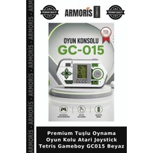 Armoris Premium Tuşlu Oynama Oyun Kolu Atari Joystick Tetris Gameboy GC015 Beyaz