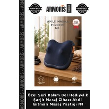 Armoris Özel Seri Bakım Bel Hediyelik Şarjlı Masaj Cihazı Akıllı Isıtmalı Masaj Yastığı N8