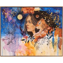 Simurg Sanatevi Rüya Yağlı Boya Tablosu - Tuval Üzerine El Yapımı - 100 x 80 cm