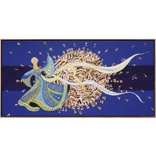Simurg Sanatevi Semazenin Zikri Yağlı Boya Tablosu - Tuval Üzerine El Yapımı - 160 x 80 cm