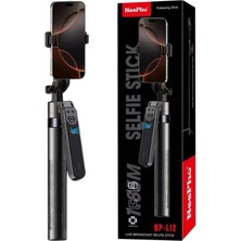 Belirtilmemiş Neepho NP-L12 Otomatik Yüz Takip Özellikli 360 Derece Döndürme Özellikli Akıllı Telefon ve Kamera Tripod'u, Uzaktan Kumanda