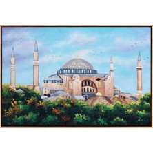 Simurg Sanatevi Ayasofya Camii Yağlı Boya Tablosu - Tuval Üzerine El Yapımı - 120 x 80 cm
