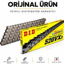 DID Dıd Yamaha Yzf R25 (2015-2024) 520-112 X-Ringli Zincir (Çelik Renk)