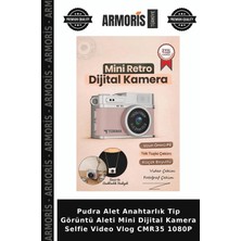 Armoris Pudra Alet Anahtarlık Tip Görüntü Aleti Mini Dijital Kamera Selfie Video Vlog CMR35 1080P