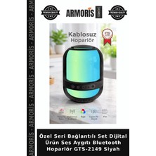 Armoris Özel Seri Bağlantılı Set Dijital Ürün Ses Aygıtı Bluetooth Hoparlör GTS-2149 Siyah