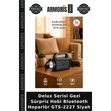 Armoris Delux Serisi Gezi Sürpriz Hobi Bluetooth Hoparlör GTS-2227 Siyah