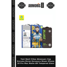 Armoris Yeni Nesil Cihaz Aksesuarı Cep Koruma Ekran Koruyucu Blueo iPhone 18 Pro Max Matte Ar Tempered Glass