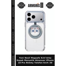 Armoris Yeni Nesil Magsafe Kılıf Arka Kapak Manyetik Aksesuar iPhone 18 Pro Nimmy Telefon Kılıfı 3D