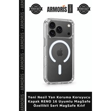 Armoris Yeni Nesil Yan Koruma Koruyucu Kapak Reno 16 Uyumlu Magsafe Özellikli Sert Magsafe Kılıf
