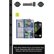 Armoris Yeni Nesil Mobil Parça Işık Kesen Cep Camı Samsung S24 Ultra Yansıma Önleyici Ar Cam Ekran Koruyucu