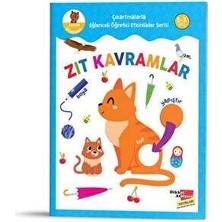 TeknoKapsül Çıkartmalarla Eğlenceli Öğretici Etkinlikler Serisi - Zıt Kavramlar