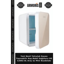Armoris Yeni Nesil Yolculuk Eşyası Taşınabilir Kap Mobil Soğutucu Xo CZ002 8l Araç Içi Mini Buzdolabı