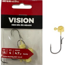 Han Fishing Hanfish Vision Ned Rig Jig Head Sdy 4.7gr No:1/0 Sandy 4 Adet