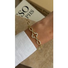 İrem Yıldız 14K Kuyumcu Model Gold Kararmaz Bileklik