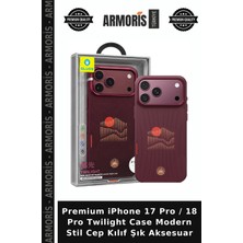 Armoris Premium iPhone 17 Pro / 18 Pro Twilight Case Modern Stil Cep Kılıf Şık Aksesuar