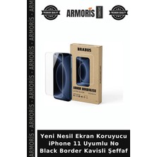 Armoris Yeni Nesil Ekran Koruyucu iPhone 11 Uyumlu No Black Border Kavisli Şeffaf