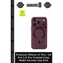 Armoris Premium iPhone 17 Pro / 18 Pro 2.0 Pro Frosted Case Mobil Koruma Cep Kılıf