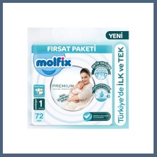 Bezos Premium Bebek Bezi Fırsat Paketi 1 Beden 2-5 kg 72 Adet BZS10