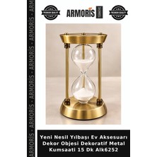 Armoris Yeni Nesil Yılbaşı Ev Aksesuarı Dekor Objesi Dekoratif Metal Kumsaati 15 Dk ALK6252