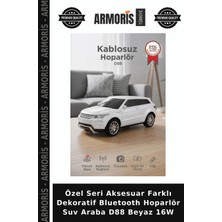 Armoris Özel Seri Aksesuar Farklı Dekoratif Bluetooth Hoparlör Suv Araba D88 Beyaz 16W