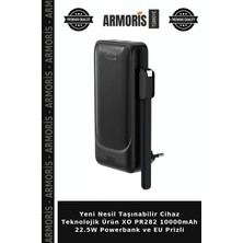 Armoris Yeni Nesil Taşınabilir Cihaz Teknolojik Ürün Xo PR282 10000MAH 22.5W Powerbank ve Eu Prizli