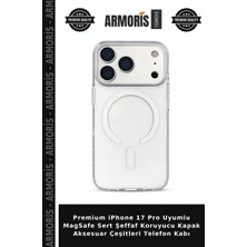 Armoris Premium iPhone 17 Pro Uyumlu Magsafe Sert Şeffaf Koruyucu Kapak Aksesuar Çeşitleri Telefon Kabı