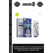 Armoris Premium iPhone 17 Pro Max Uyumlu Hd Cam Ekran Koruyucu Cep Aksesuarları Mobil Aksesuar Telefon Camı
