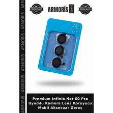 Armoris Premium Infinix Hot 60 Pro Uyumlu Kamera Lens Koruyucu Mobil Aksesuar Gereç