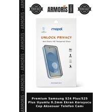 Armoris Premium Samsung S24 PLUS/S25 Plus Uyumlu 0.2mm Ekran Koruyucu Cep Aksesuar Telefon Camı