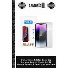 Armoris Delux Serisi Telefon Camı Cep Koruma General Mobile Gm 22 Normal Temperli Cam Ekran Koruyucu