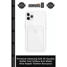 Armoris Premium Samsung S25 Fe Uyumlu Şeffaf Yuki Silikon Kılıf Mobil Arka Kapak Telefon Koruyucu