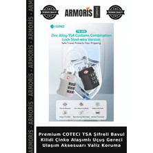 Armoris Premium Coteci Tsa Şifreli Bavul Kilidi Çinko Alaşımlı Uçuş Gereci Ulaşım Aksesuarı Valiz Koruma