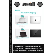 Armoris Premium Coteci MacBook Air 13.6 M2/m3 (A2681/A3113) Kılıf Cihaz Aksesuarı Bilgisayar Örtüsü