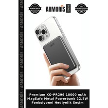Armoris Premium XO-PR296 10000 Mah Magsafe Metal Powerbank 22.5W Fonksiyonel Hediyelik Seçim