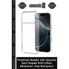 Armoris Premium Redmi 14C Uyumlu Sert Kapak Kılıf Cihaz Aksesuarı Cep Koruyucu