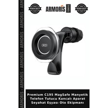 Armoris Premium C195 Magsafe Manyetik Telefon Tutucu Kancalı Aparat Seyahat Eşyası Oto Ekipmanı