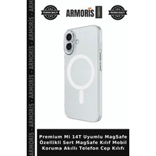 Armoris Premium Mi 14T Uyumlu Magsafe Özellikli Sert Magsafe Kılıf Mobil Koruma Akıllı Telefon Cep Kılıfı