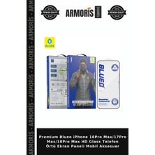 Armoris Premium Blueo iPhone 16PRO MAX/17PRO MAX/18PRO Max Hd Glass Telefon Örtü Ekran Paneli Mobil Aksesuar