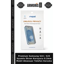 Armoris Premium Samsung S24 / S25 Uyumlu Ekran Koruyucu 0.2mm Mobil Aksesuar Telefon Koruma