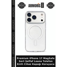 Armoris Premium iPhone 17 Magsafe Sert Şeffaf Loana Telefon Kılıfı Cihaz Kapağı Koruyucu