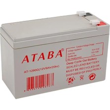 Ataba AT1290G 12 Volt 9 Amper Jel Akü